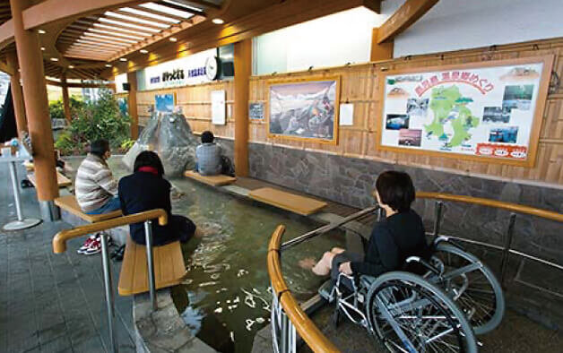 Wheelchairs for foot baths